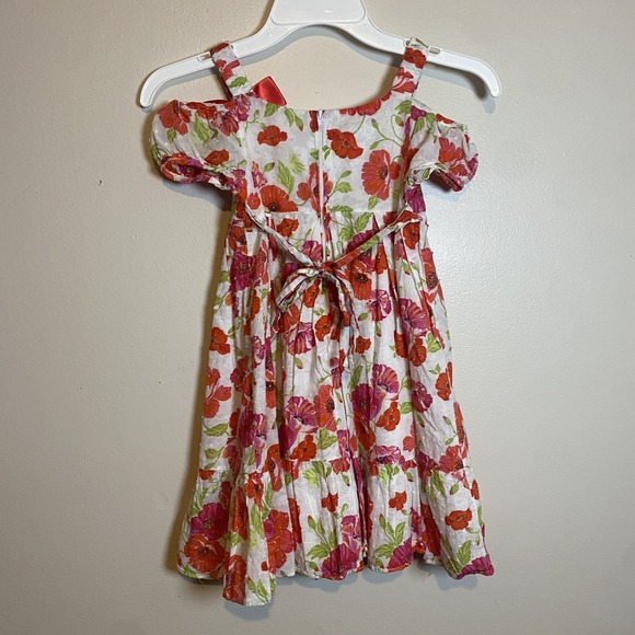 IRIS AND IVY - Spring Summer  Girls  Red Poppies Floral Dress - size 6X Easter - Picture 2 of 5